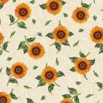 MM Garden Variety Here Comes The Sun-flower - CX11534-CREM Cream - Cotton Fabric