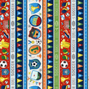MM Goal Getter Soccer Star Stripe - 12707-MULT - Cotton Fabric