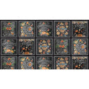 MM Happy Pie Season Hot Apple Cider Panel - DDC11744-BLAC Black - Cotton Fabric