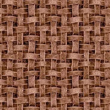 MM Happy Pie Season Lattice Pie Crust - DDC11740-BROW Brown - Cotton Fabric