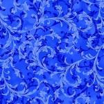 MM Hydrangea Dreams Spring Scroll - CX11763-SAPH Sapphire - Cotton Fabric