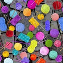 MM Knit One, Purl Two Knitting Notions - DDC11730-BLAC-D - Cotton Fabric