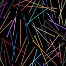 MM Knit One, Purl Two Needlecraft - DDC11733-BLAC-D - Cotton Fabric