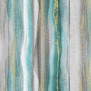 MM Magnificent Peacock Feathery Stripe - CM11854-TURQ-D - Cotton Metallic Fabric