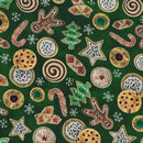 MM Merry Little Christmas Christmas Cookies - DDC12322-GREE - Cotton Fabric