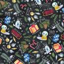 MM Merry Little Christmas Winter Favorites - DDC12329-BLAC - Cotton Fabric
