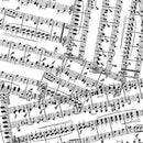 MM Music Melody - CX10473-WHIT-D White - Cotton Fabric