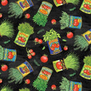 MM Nonna's Table Herbs On The Vine - DDC12893-BLAC - Cotton Fabric