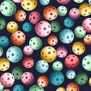 MM Peace Love Pickleball - DDC12125-NAVY-D - Cotton Fabric