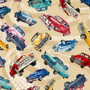 MM Route 66 Classic Cars - DCX12526-TANX - Cotton Fabric