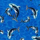 MM Sea World Whale Watching - DDC11494-ROYA - Cotton Fabric