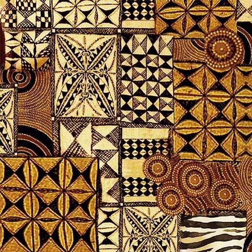 MM Serengeti Plains Mudcloth - DCX11947-UMBE-D - Cotton Fabric