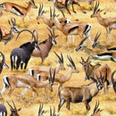 MM Serengeti Plains Wild Run - DCX11955-SAND-D - Cotton Fabric