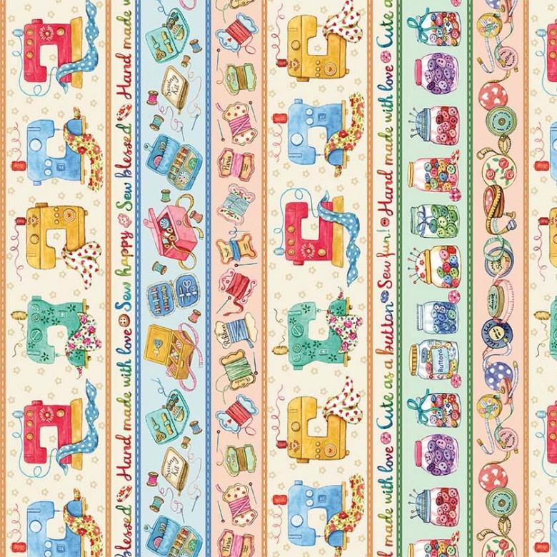 MM Sew Pretty Stripe - DDC12156-MULT-D - Cotton Fabric