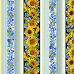 MM Summer Sunflowers Summer Sunflower Stripe - DCX11684-SUMM Summer - Cotton Fabric