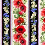 MM Summer Wildflowers Summer Wildflower Stripe - DCX11772-CREM - Cotton Fabric