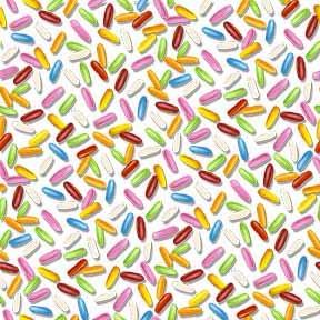 MM Sweet Magic Jelly Beans - DDC11924-WHIT-D White - Cotton Fabric