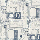 MM True Blue Post It - DCX11804-BLUE-D - Cotton Fabric