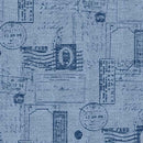 MM True Blue Post It - DCX11804-DENI-D - Cotton Fabric