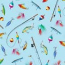 MM Welcome to our Lake - DCX11483-LBLUE - Cotton Fabric