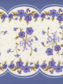 MODA 16" Classic Retro Floral - 920-320 Pansy - Toweling Fabric