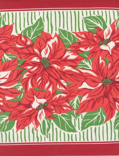 MODA 16" Classic Retro Floral - 920-321 Poinse - Toweling Fabric