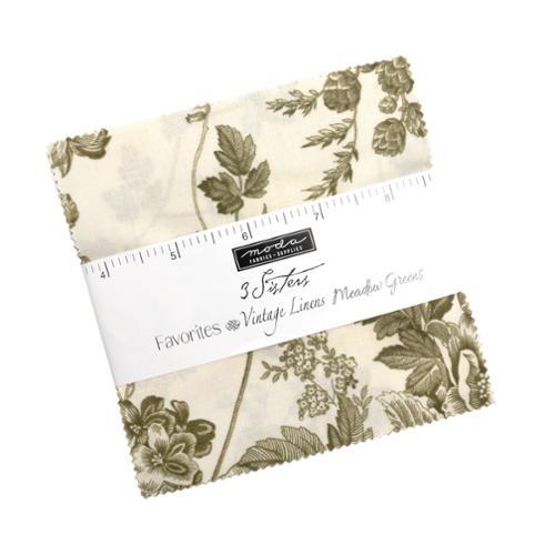 MODA 3 Sisters Favorites Meadow Greens Charm Pack - 44362PP - Precut