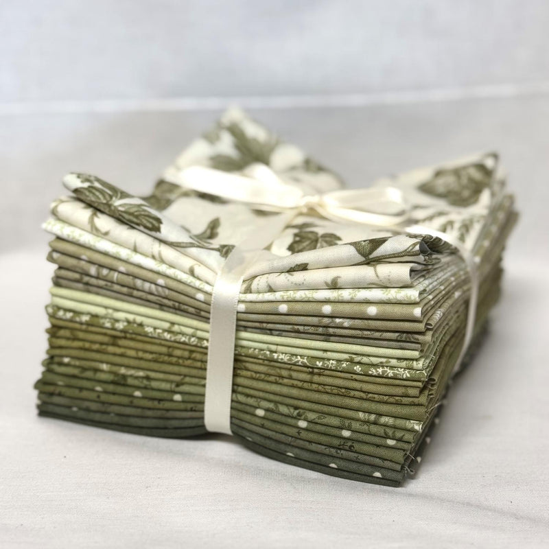 MODA 3 Sisters Favorites Meadow Greens Fat Quarter Bundle - 21 Fat Quarters - Precuts