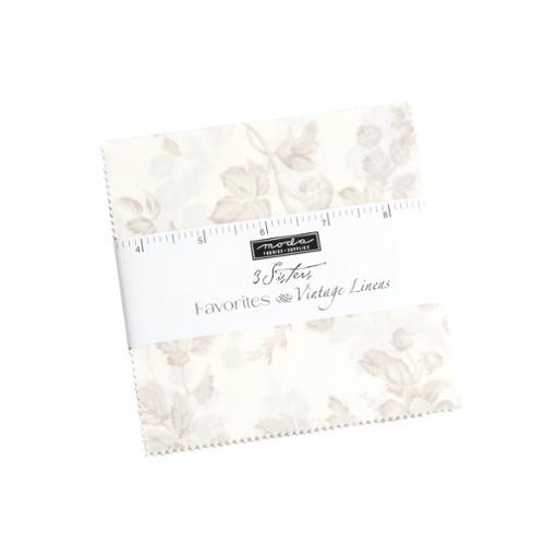 MODA 3 Sisters Favorites Vintage Linens Charm Pack - 44360PP - Precut