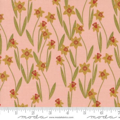 MODA Bee Garden Metallic - 48413-17M Rose - Cotton Metallic Fabric
