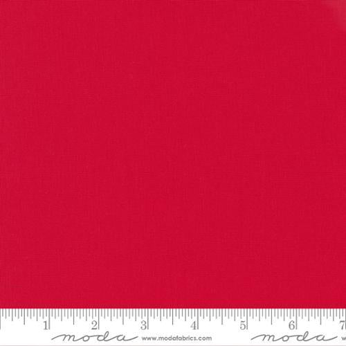 MODA Bella Solids - 9900-123 BETTY'S RED - Cotton Fabric