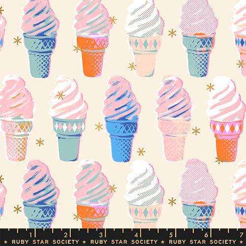 MODA Best Day Ever Metallic - RS0105-11M Natural - Cotton Metallic Fabric