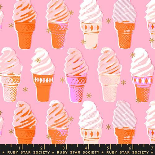 MODA Best Day Ever Metallic - RS0105-14M Posy - Cotton Metallic Fabric