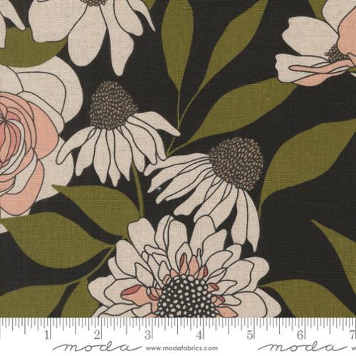 MODA Botany Mochi Linen - 11550-12L Ink - Cotton Linen Fabric
