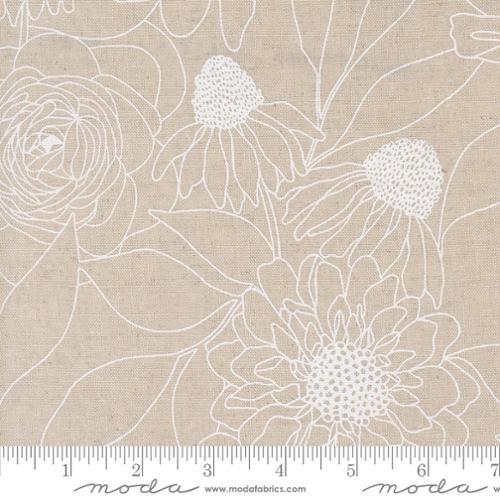MODA Botany Mochi Linen - 11557-11L Paper - Cotton Linen Fabric