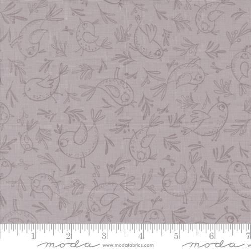 MODA Chirp Trace A Bird - 39034-15 Dove - Cotton Fabric