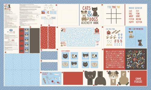 MODA Dog Daze Panel - 20847-11 Multi - Cotton Fabric