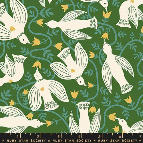 MODA Endpaper - RS6040-12 Sarah Green - Cotton Fabric