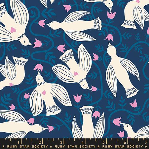 MODA Endpaper - RS6040-15 Bluebell - Cotton Fabric