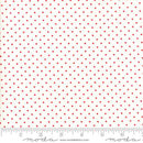 MODA Essential Dots - 8654-51 White Red - Cotton Fabric