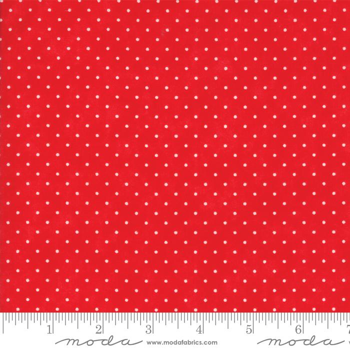MODA Essentially Yours Dots - 8654-38 Liptstick - Cotton Fabric