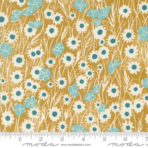 MODA Field Of Flowers - 3312-13 Goldenrod - Cotton Fabric