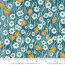 MODA Field Of Flowers - 3312-16 Peacock - Cotton Fabric