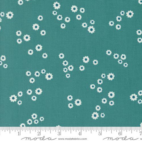 MODA Field Of Flowers - 3316-15 Turquoise - Cotton Fabric