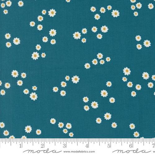 MODA Field Of Flowers - 3316-16 Peacock - Cotton Fabric