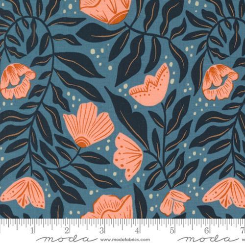 MODA Folk Lore - 45602-23 LAKE - Cotton Fabric