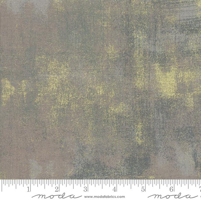 MODA Grunge Metallic - Grey Couture 30150-163M - Cotton Fabric