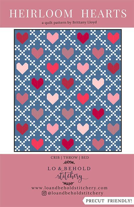 MODA Heirloom Hearts Pattern - LBS-122 - Pattern