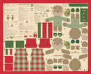 MODA Holiday Cheer Panel - 20979-11 Natural - Cotton Fabric