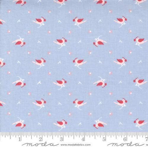MODA Hollyhocks & Roses - 3053-13 Sky - Cotton Fabric